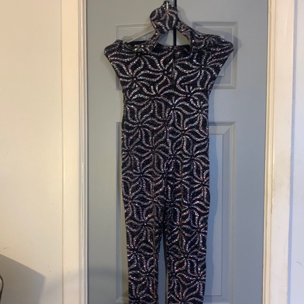 Sequins cat suit